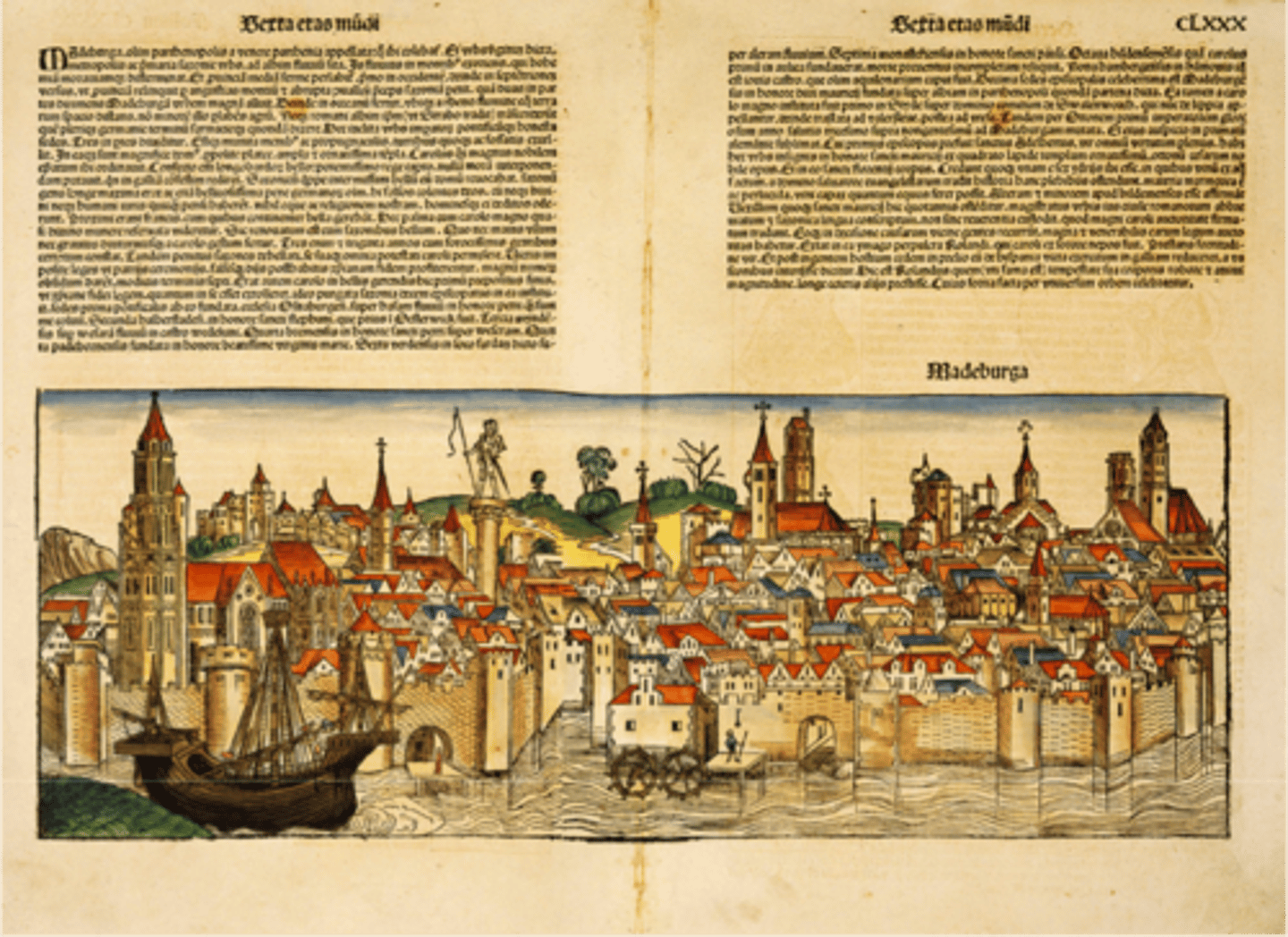<p>The Nuremberg Chronicle is a tribute to the new craft of the printed illustrated book. What was the content of the Nuremberg Chronicle?</p>
