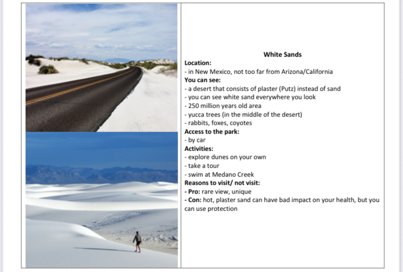 <p>White Sands</p>