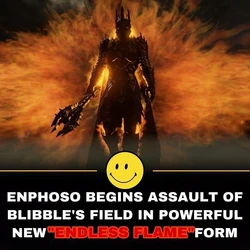 <p>The form enphoso took for the destruction of blibbles field. how frightening!</p>