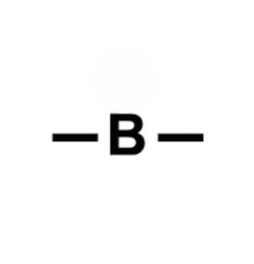 <p>Boron - Two Bonds</p>