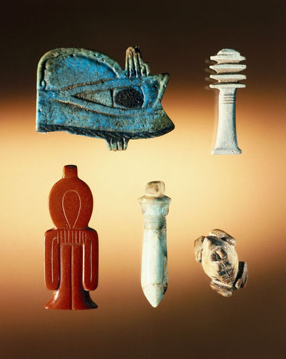 <p>ornament worn as a charm against evil spirits</p>