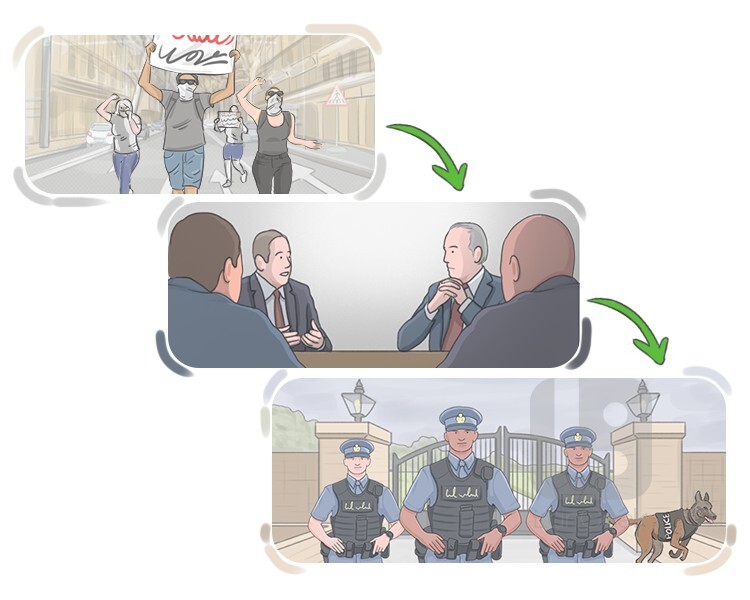 <p>estar asignado a un lugar </p>