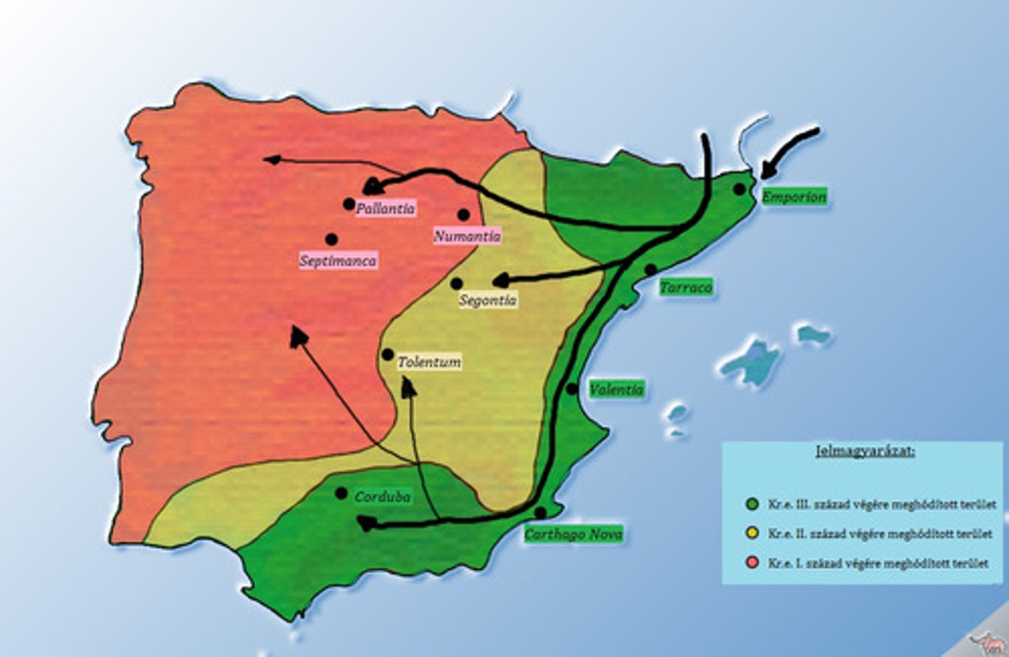 <p>Volt az a név, melyen a rómaiak ismerték a teljes Ibériai-félszigetet (a mai Portugália, Spanyolország, Andorra és Gibraltár területét).</p>