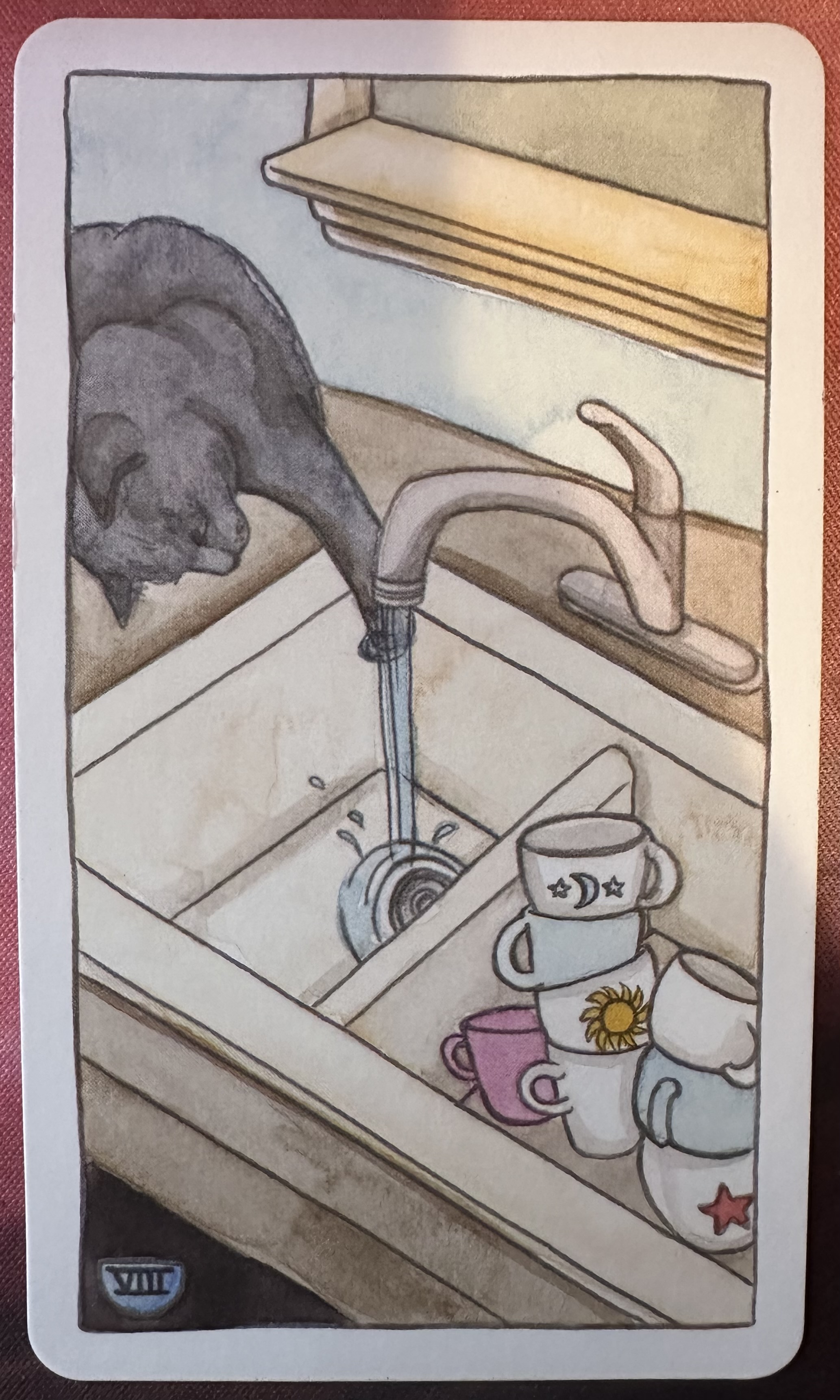 <p>Eight of Cups (VIII) Upright</p>