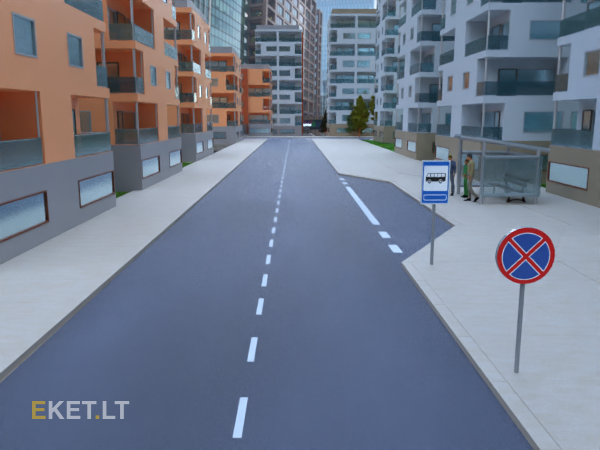 <p>Where is the closest place a car can stop to let passengers out?</p>