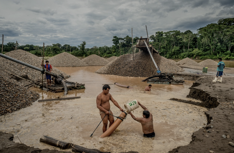 <p>increasing process for gold and other metals have led to small scale mining in tropical regions</p><p>mercury is used to separate the gold - source of pollution</p><p>also increases turbidity in rivers </p>