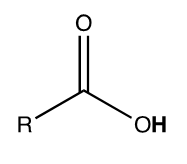<p>Carboxylic Acid R-COOH (H in the OH)</p>