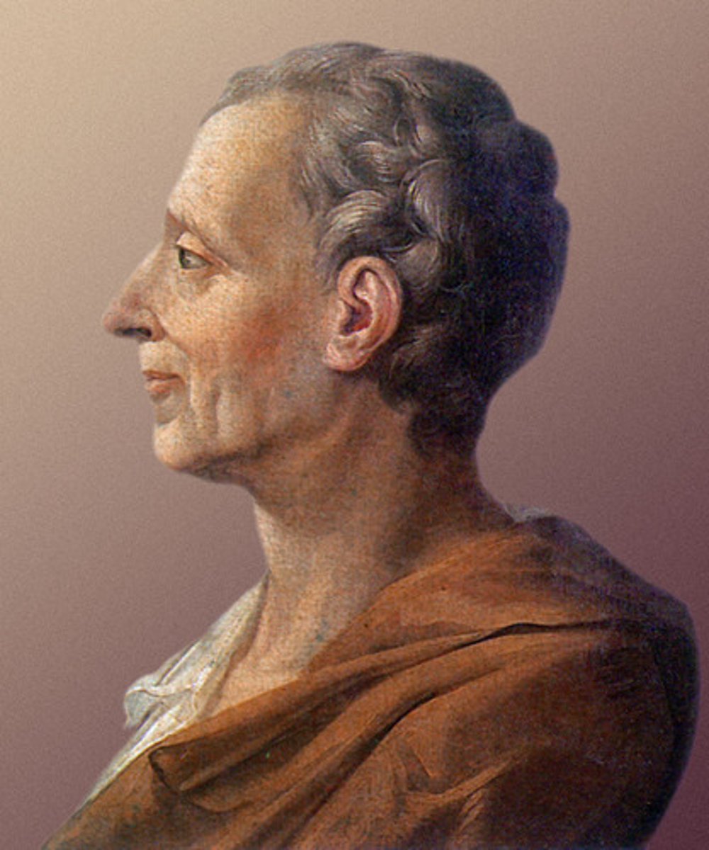 <p>Enlightenment philosopher who suggested there should be three branches of government and each branch should be a check on the others' power.</p>