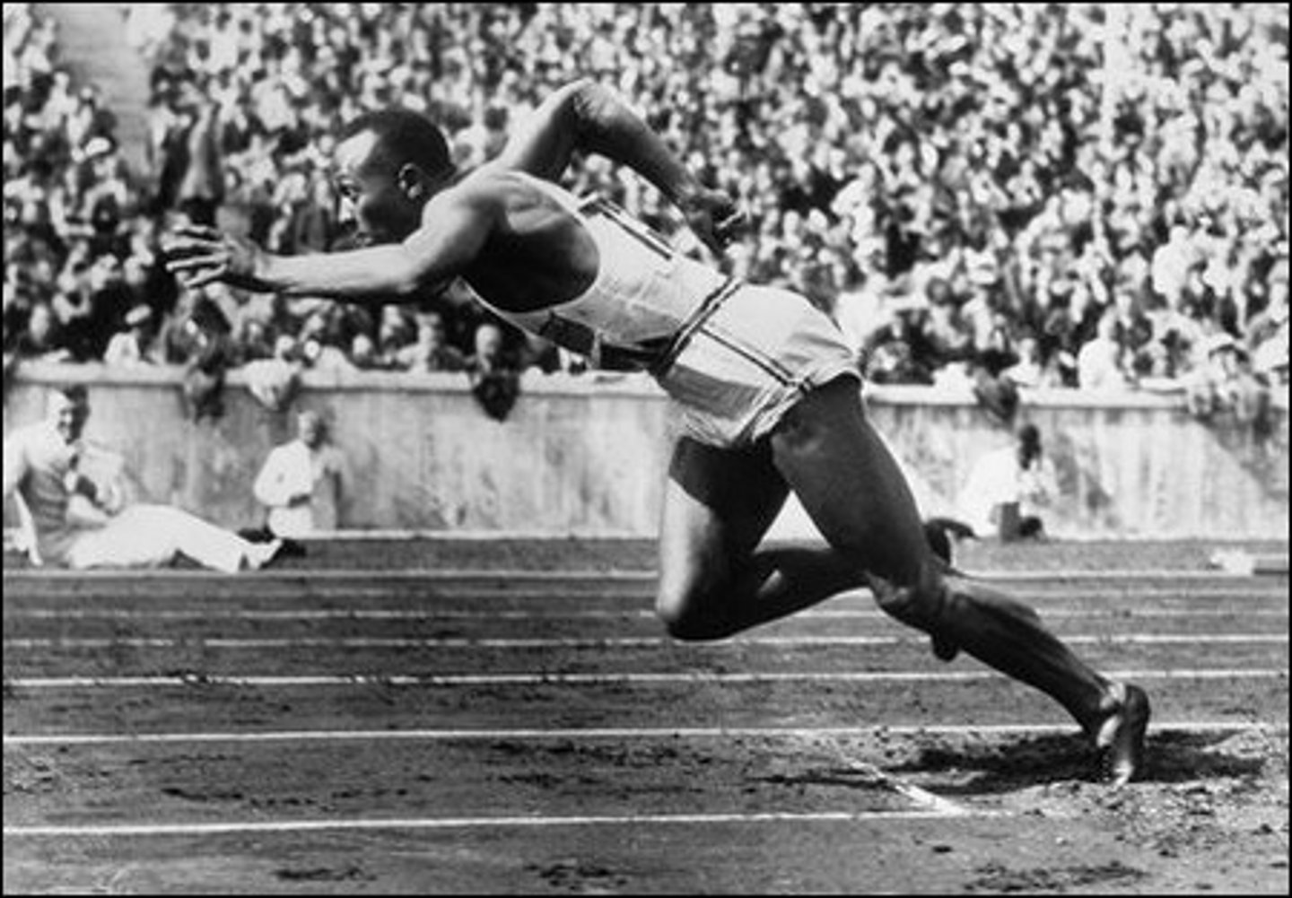 <p>African American who won 4 gold medals at Olympic games in Germany under Hitler (a blow to Nazi notions of a master race).</p>