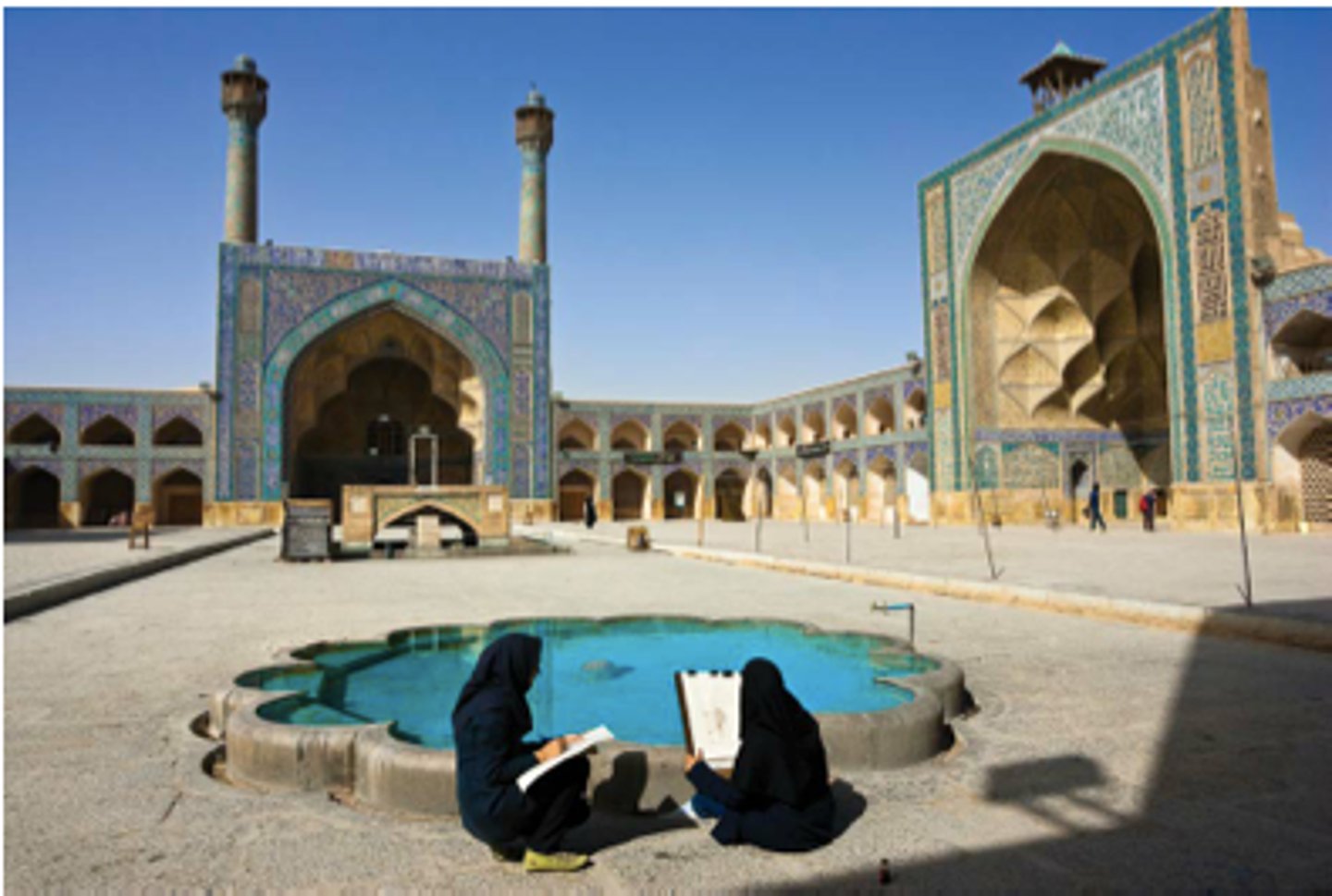 <p>-The "Crown Jewel" of the Safavid Empire, Shah Abbas the great moved the capital here, so Tabriz was no longer the capital</p><p>-Shah Abbas was determined to make this into the "Queen of the Persian Cities." He Made it into one of the most precious jewels of urban architecture in Eurasia</p><p>-There were magnificent palaces, beautiful mosques, shaded avenues, and magnificent bridges that made this city stunning and beautiful</p><p>-Building this beautiful city made Shah Abbas more popular and made his rule seem more justified and legitimate</p><p>-Abbas also made it a vibrant, energetic center for trade! He extended trading privileges to the Europeans, bringing Armenian Christians to_____________________ in order help with the Silk Trade, and allowing the British East India Company and Dutch East India Company (VOC) to establish trade there; as a result, trade flourished in this city</p>