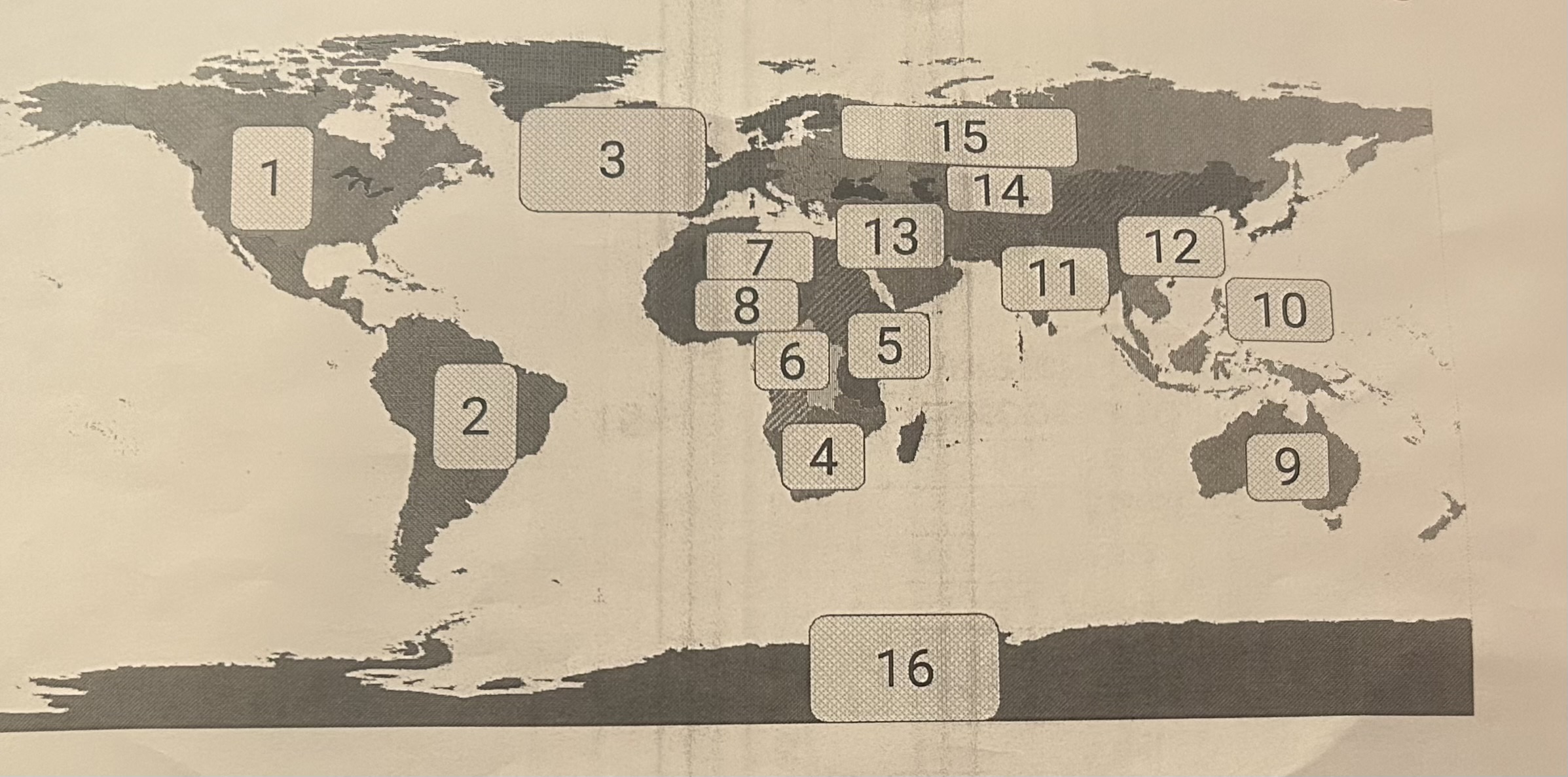 <p>What region is 13?</p>