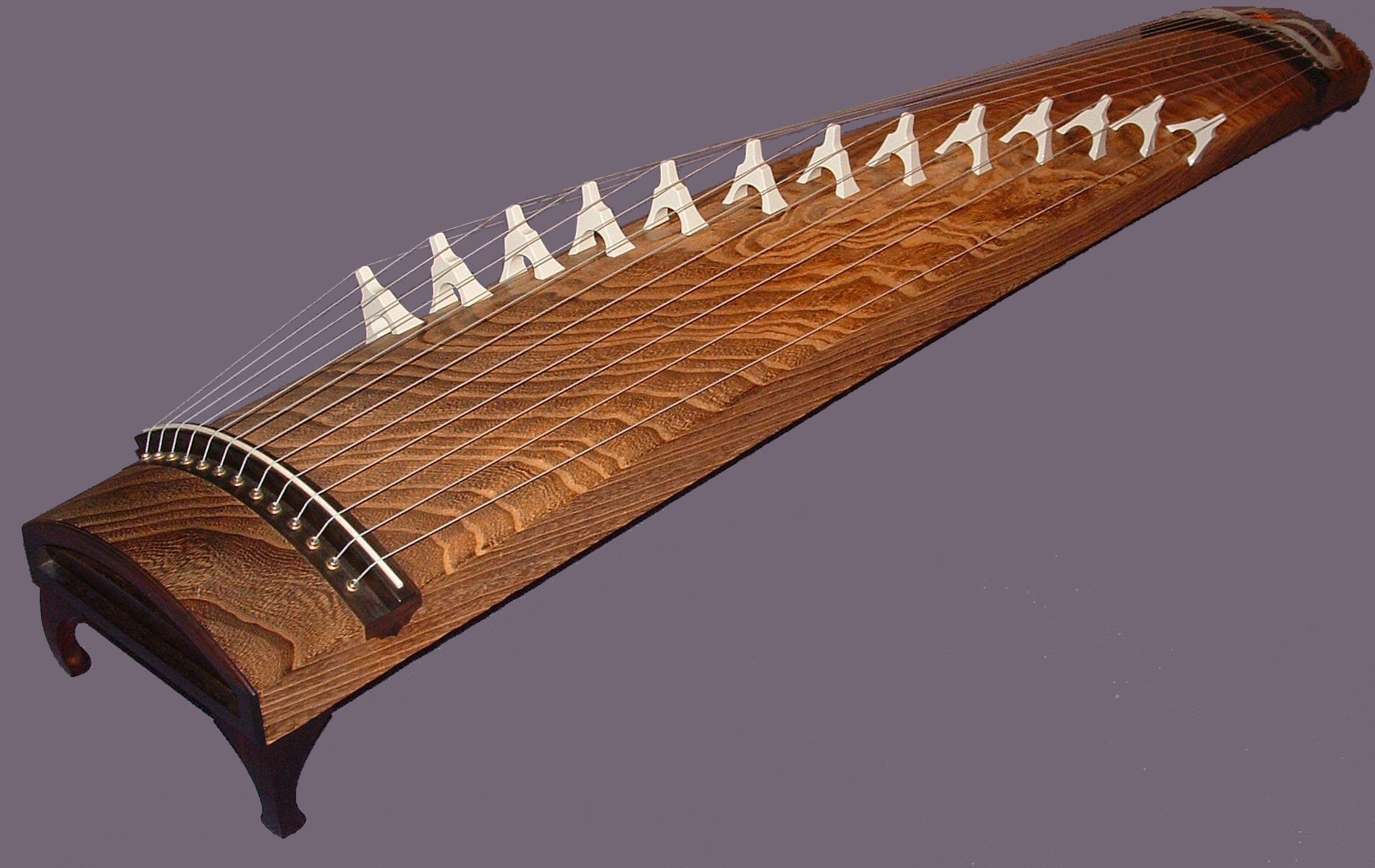 <p>The ______ is a ______-stringed zither, played using the ______ and first two fingers of the ______ hand. It is a ______.</p>