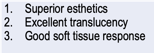 <p>advantages of which full coverage restoration?</p>