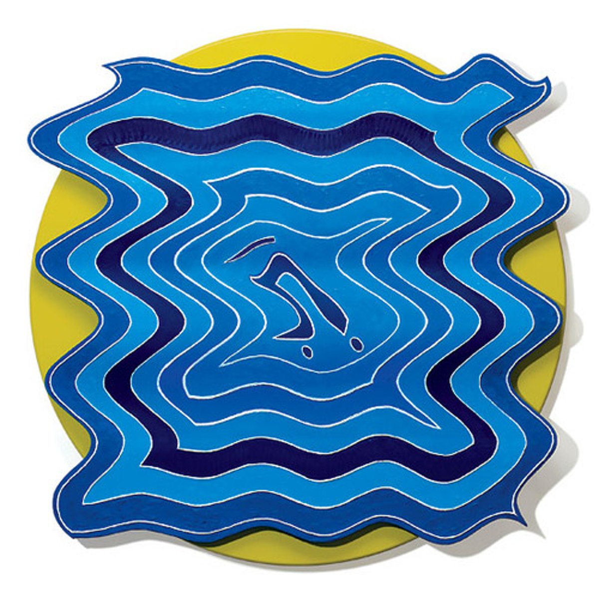 <p>(v.) to move in waves or with a wavelike motion; to have a wavelike appearance or form</p><p>s: fluctuate</p>