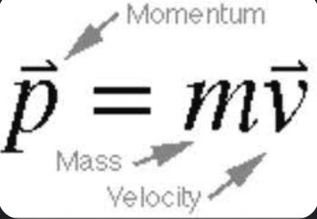 <p>The product of an object's mass and its velocity, representing the quantity of motion an object has. It is a vector quantity, having both magnitude and direction. </p>