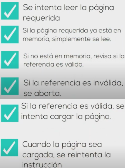 <p>Busca:<br>- tiempo de respuesta y + cantidad de programas en memoria<br>Combina paginación con intercambio (swap)</p>