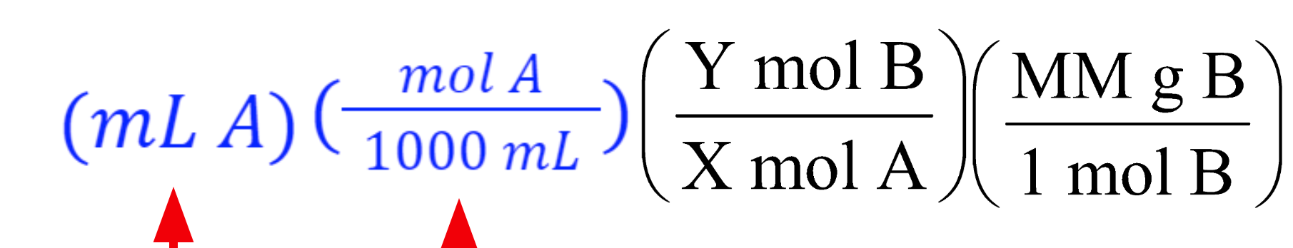 <p>Change the first step to the molarity formula: <br>(there is no molar ratio here usually)</p>