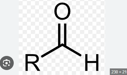 R-CHO (carbonyl group with hydrogen at end of molecule)
