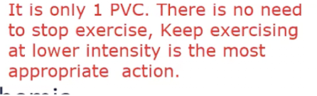 <p>C. Keep exercising at a lower intensity; consultation with physician is not required here</p>