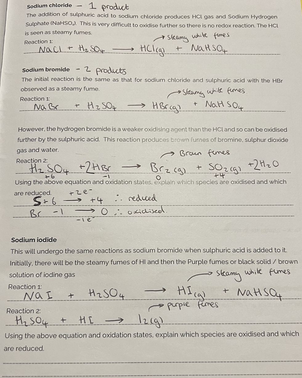 <p>Hydrogen sulphide gives rotten egg smell</p>