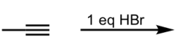 <p>Hydrohalogenation with HBr (Terminal Alkyne)</p>