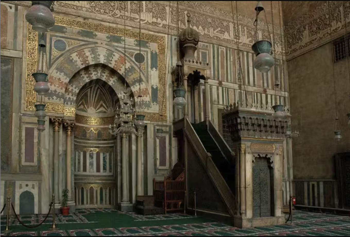<p>In Islamic architecture, the qibla is:</p>