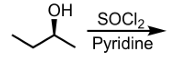 <p>Conversionofa2˚/3˚Alcohol to an alkyl chloride via SN 2</p>