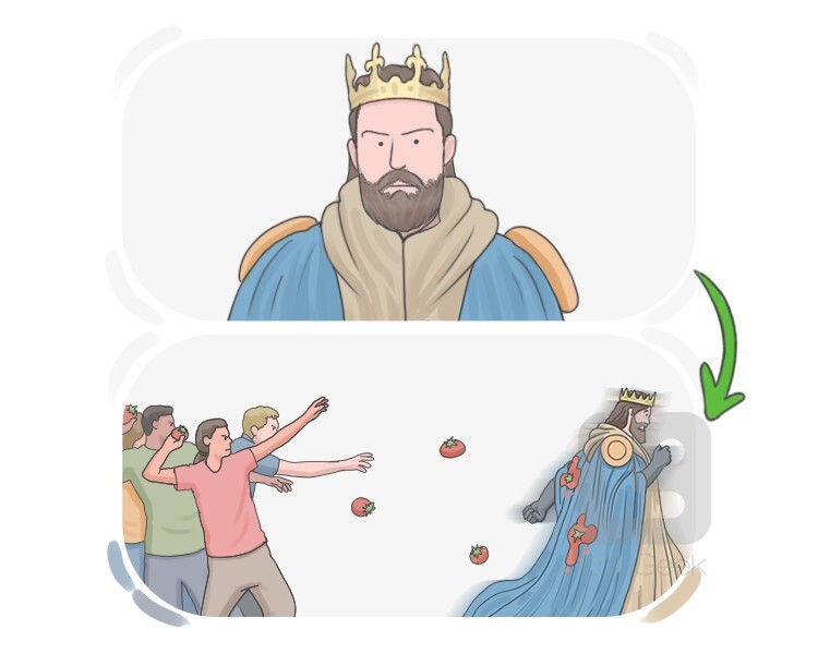 <p>derrocar, remover a un líder del poder</p>