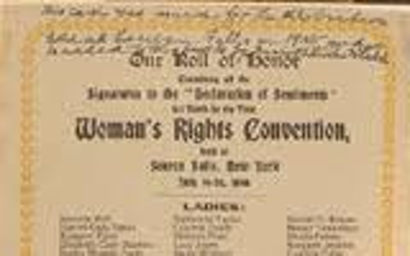 <p>declared that all "people are created equal"; used the Declaration of Independence to argue for women's rights</p>