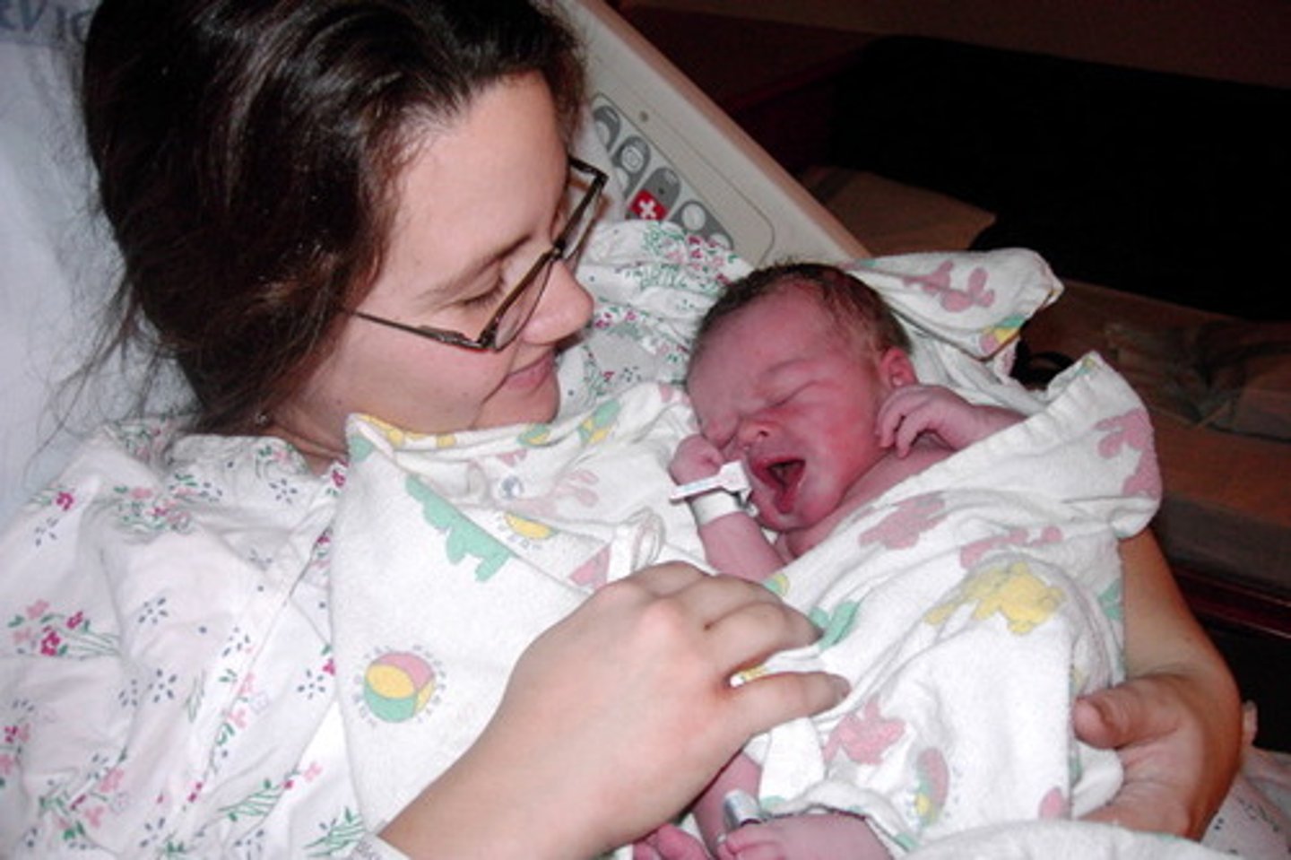 <p>being born, birth</p>