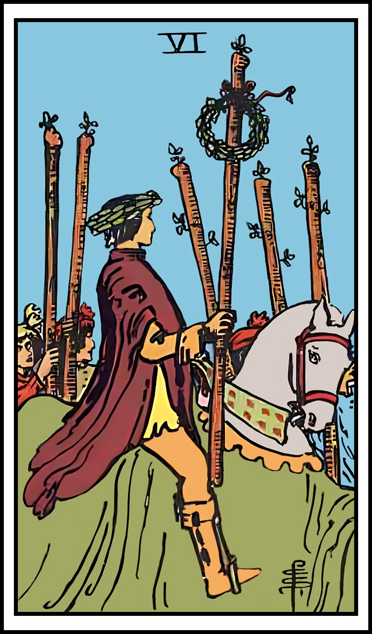 <p>6 of wands</p>