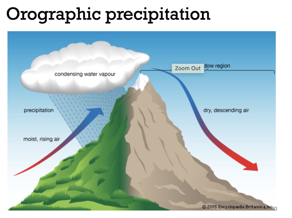<p>A region having little <span><u>rainfall</u></span> because it is <span><u>sheltered</u></span> from winds with rain. </p>