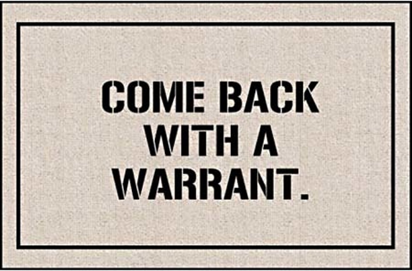 <p>Fourth Amendment/Exclusionary Rule - evidence taken in unreasonable searches and seizures may not be used in court.</p>