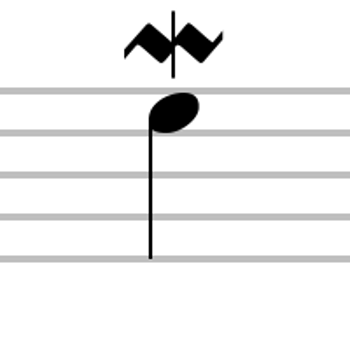 <p>A rapid ornament that has one downwards note then back to the original</p>