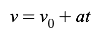 Kinematics Equation 1