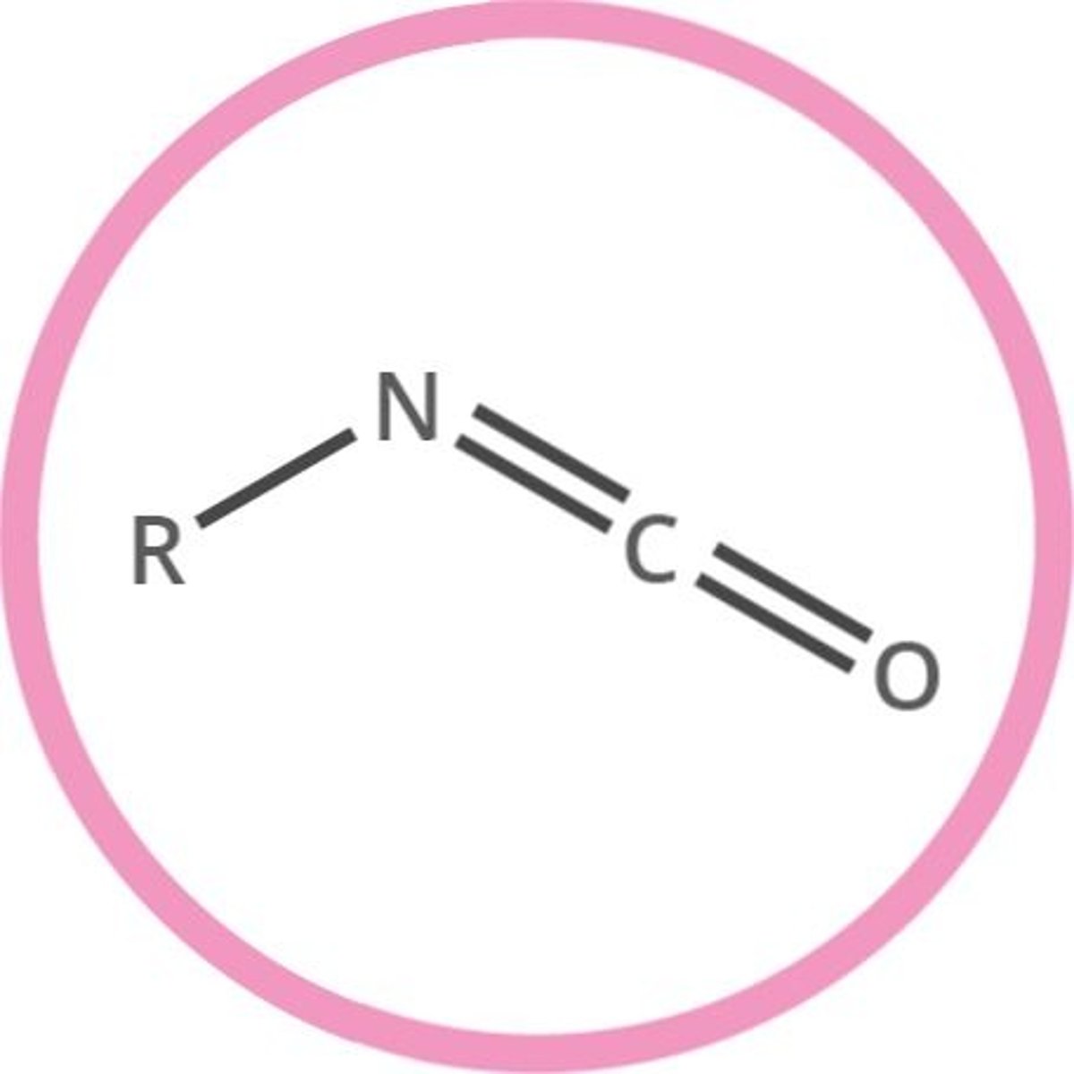 <p>compound of formula R-N=C=O</p>