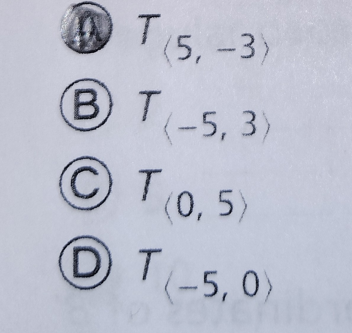 <p>T{5,-3}</p>