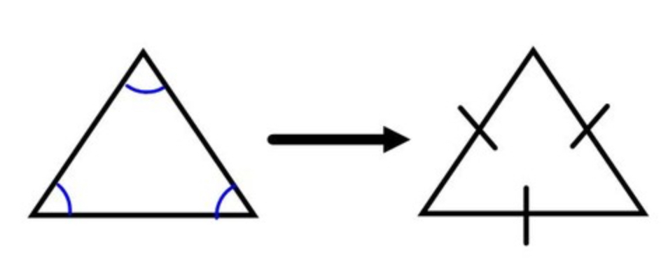 <p>If a triangle is equiangular, then it is equilateral</p>