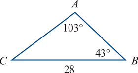 <p>use the sine rule to find side B</p>