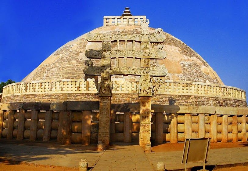 <p><span style="background-color: transparent; font-family: "Hepta Slab", serif;"><strong><span># 192. Great Stupa at Sanchi. Madhya Pradesh, India. Buddhist; Maurya, late Sunga Dynasty. c. 300 B.C.E.–100 C.E. Stone masonry, sandstone on dome.</span></strong></span></p>