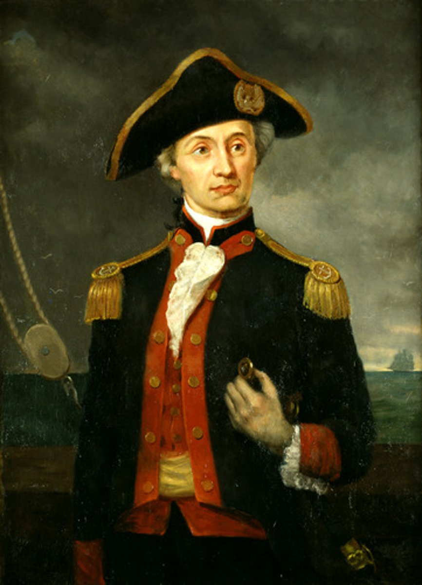 <p>American naval commander in the American Revolution (1747-1792) said " I have not yet begun to fight."</p>