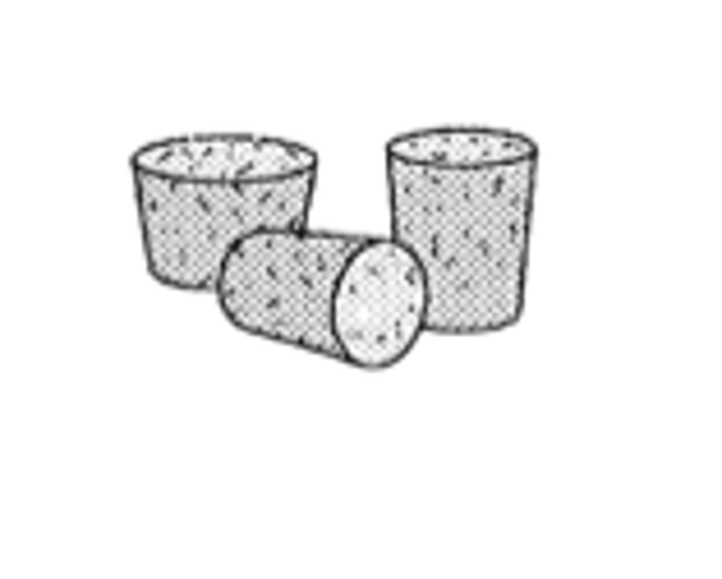 <p>used to contain liquids in test tubes and flasks</p>