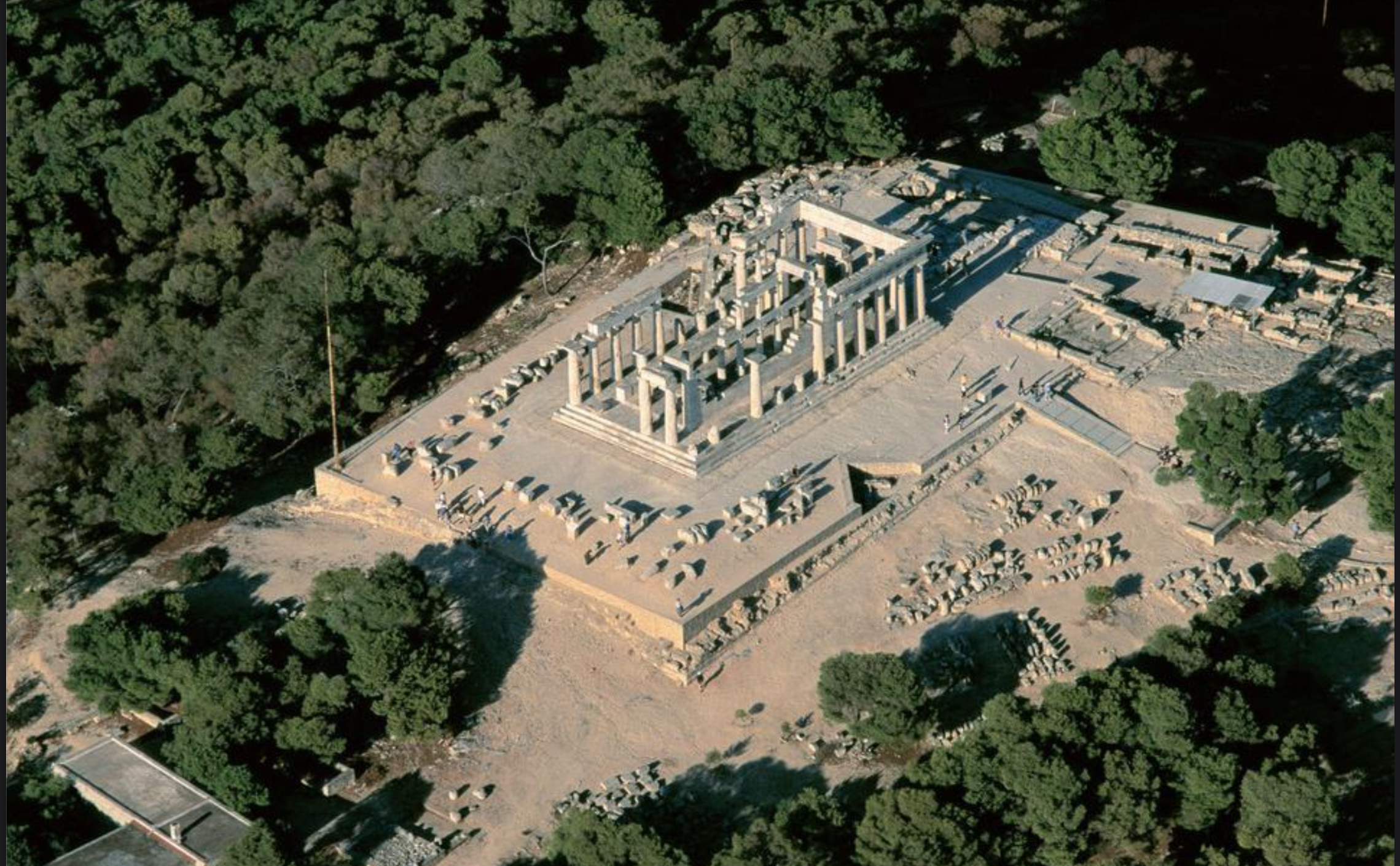 <p>Whereabouts on Aegina was the Sanctuary of Aphaia situated?</p>