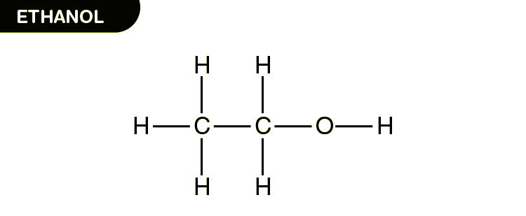 <p>Draw a displayed formula ethanol + [ O ] → ? </p>