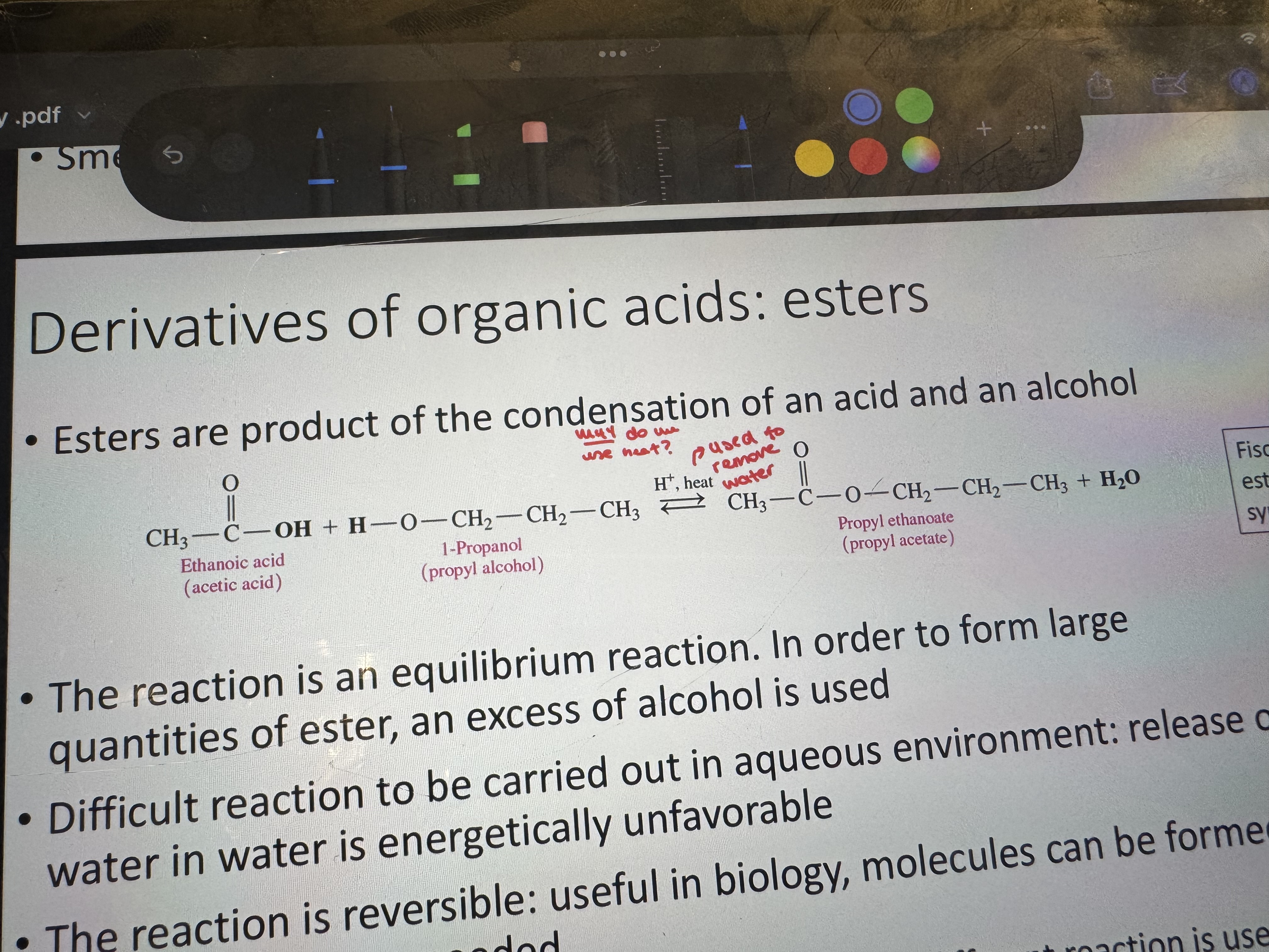 <p>to remove h2o</p>