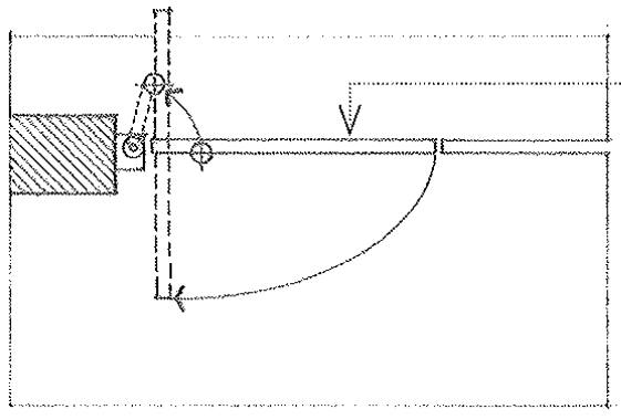 <p><span>A door carried on and swinging about on a center or offset pivot, as distinguished from one hung on hinges</span></p>