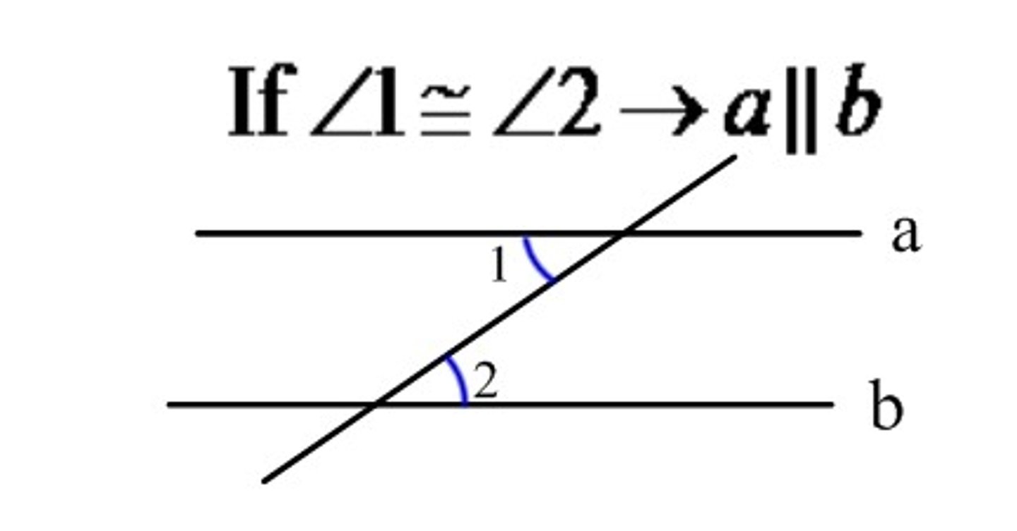 <p>angles between 2 lines and on opposite sides of a transversal</p>