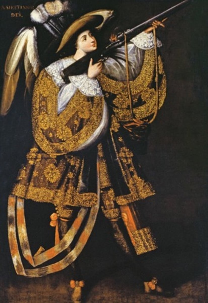 <p>Angel with Arquebus, Asiel Timor Dei</p>