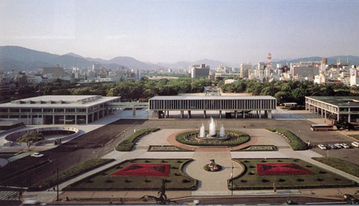 <p>Kenzo Tange</p><p>Naka-ku Hiroshima, Japan</p><p>1955</p>