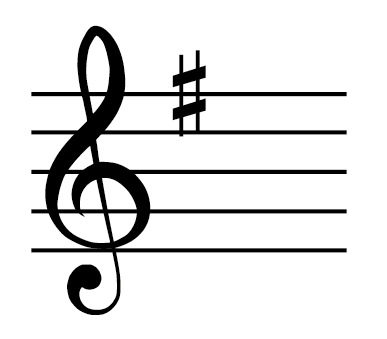 <p>Key with one sharp</p>